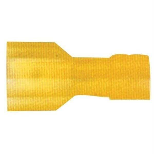 Fully Insulated Male Quick Disconnect Cable; 100 Pk -12 - 10 Gauge