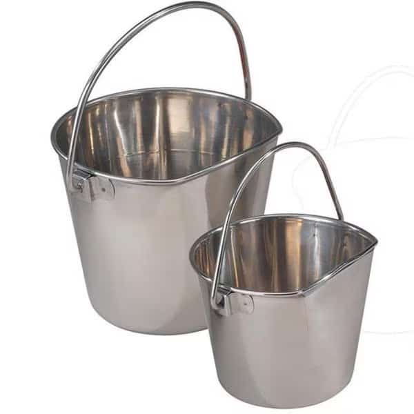 Proselect ZT644 06 Stainless Steel Flat Sided Pail 192oz