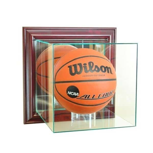 Perfect Cases WMBK-C Wall Mounted Basketball Display Case; Cherry