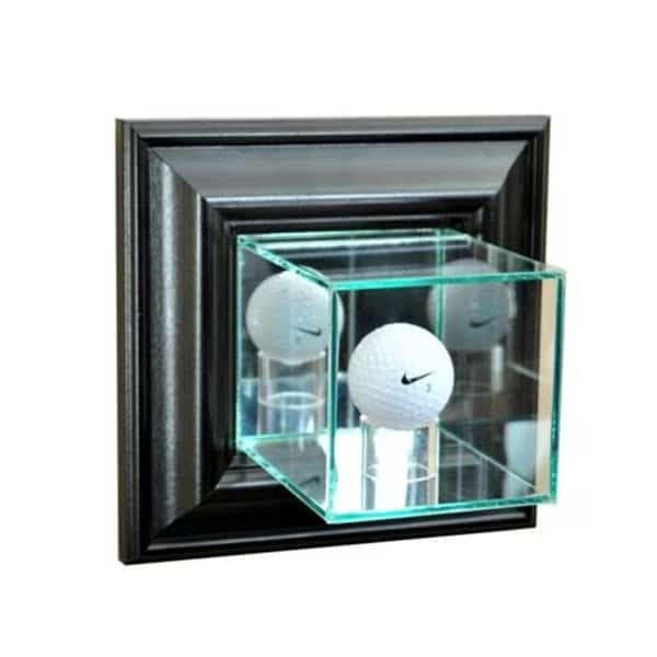 Perfect Cases WMGLF-B Wall Mounted Golf Display Case; Black