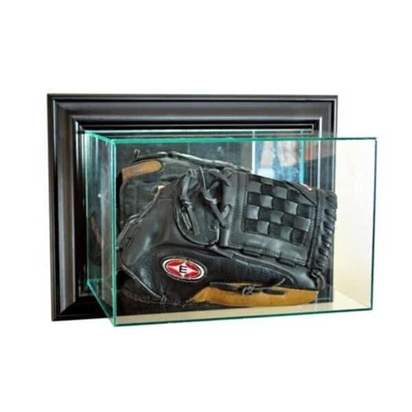 Perfect Cases WMGLV-B Wall Mounted Glove Display Case; Black