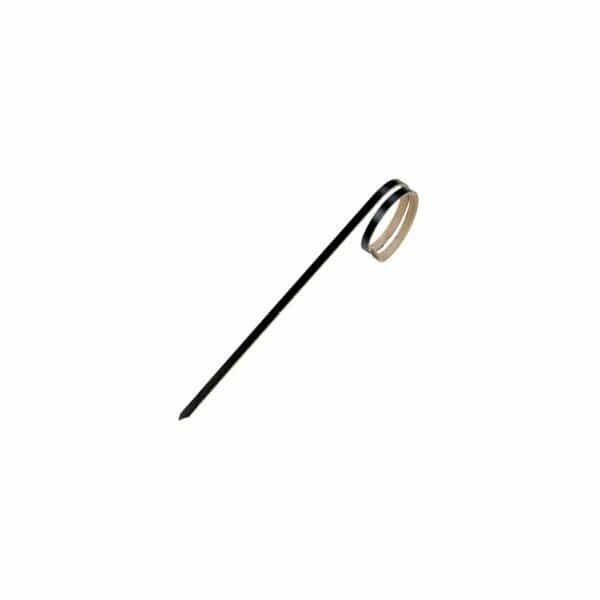 3.94 In. Joyo Rond Black Bamboo Skewer With Side Twist, 2000PK