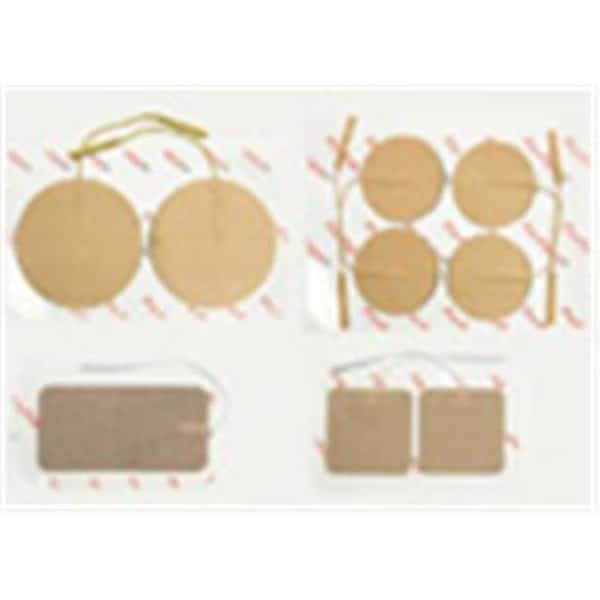 ProMed Specialties ProM-024 2 in. Round Tan Cloth Electrodes