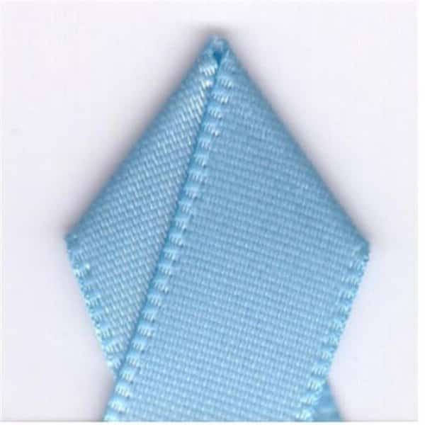 Papilion R074300120311100Y .5 in. Single-Face Satin Ribbon 100 Yards - Blue Mist