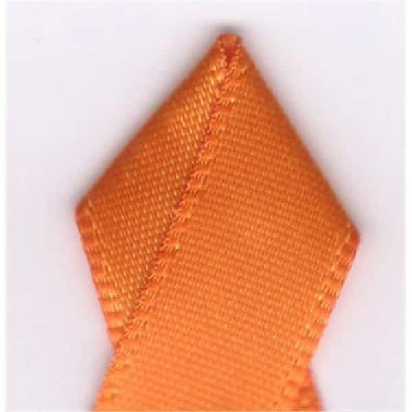 Papilion R074400060668100Y .25 in. Double-Face Satin Ribbon 100 Yards - Tangerine, Papilion, Mfr#: R074400060668100Y