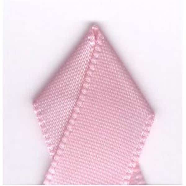 Papilion R074400230154100Y .88 in. Double-Face Satin Ribbon 100 Yards - Rose Pink