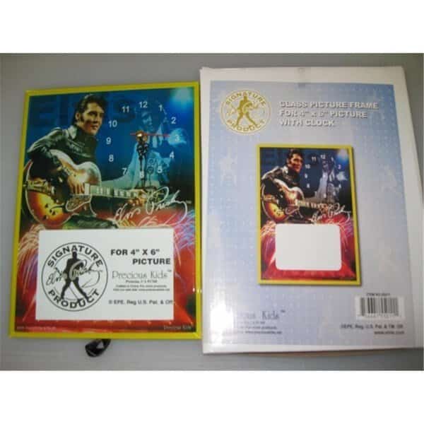 Elvis-Glass Photo Frame With Clock