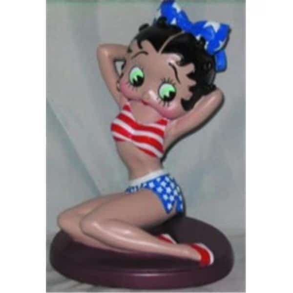 Precious Kids 35004 4.5   Patriotic Betty Boop Resin Figure