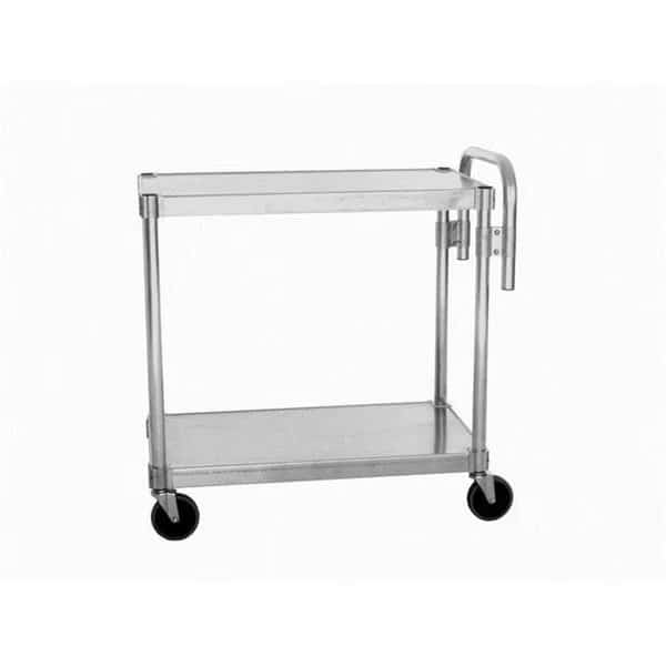 Prairie View NUC1848 2 Tier Aluminum Utility Carts; 36 x 18 x 48 in.