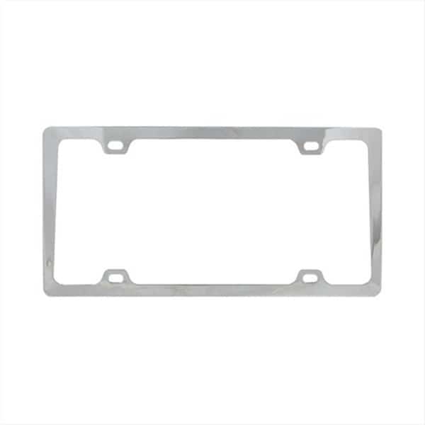 4 Hole Mount Slim License Frame - Chrome