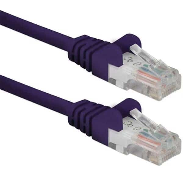 100 ft. CAT6 Gigabit Flexible Molded Purple Patch Cord