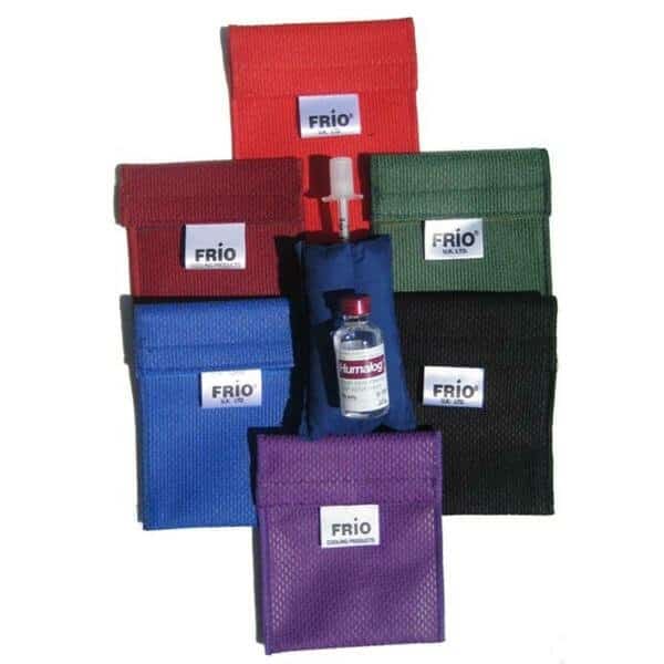 Insulin Cooling Mini Wallet- Blue- 4 in. x 3 in.
