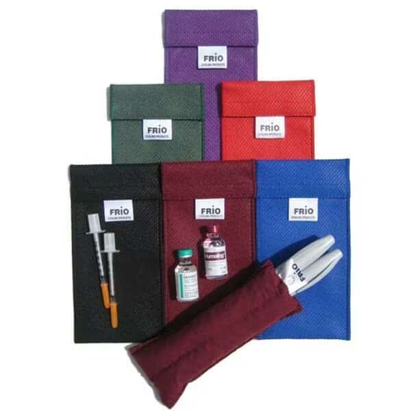 Insulin Cooling Duo-Pen Wallet- Blue- 7 in. x 3.5 in.