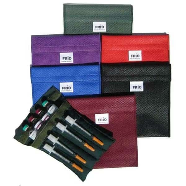 Insulin Cooling Small Wallet- Black- 5.5 in. x 6 in.