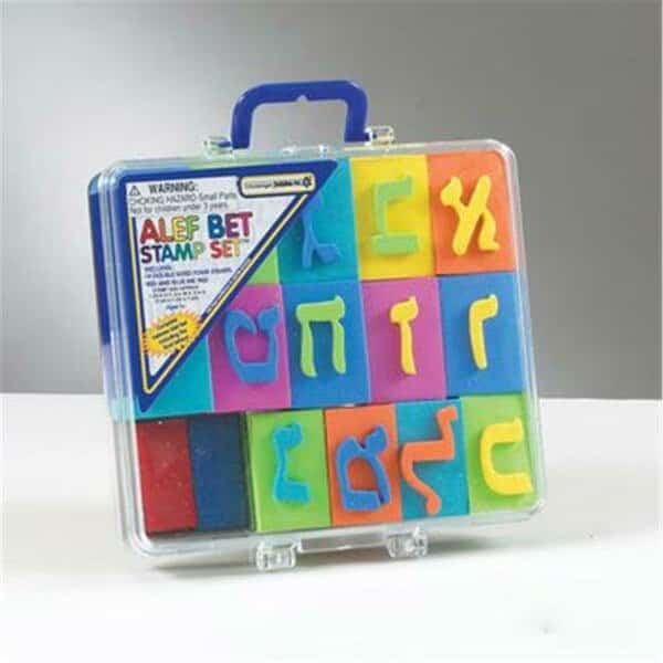 Alef-Bet EVA Stamp Set in Carrying Pack - Pack Of 6