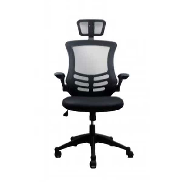 Techni Mobili RTA-80X5-BK Techni Mobili Executive High Back Chair with Headrest - Black, Techni Mobili, Mfr#: RTA-80X5-BK