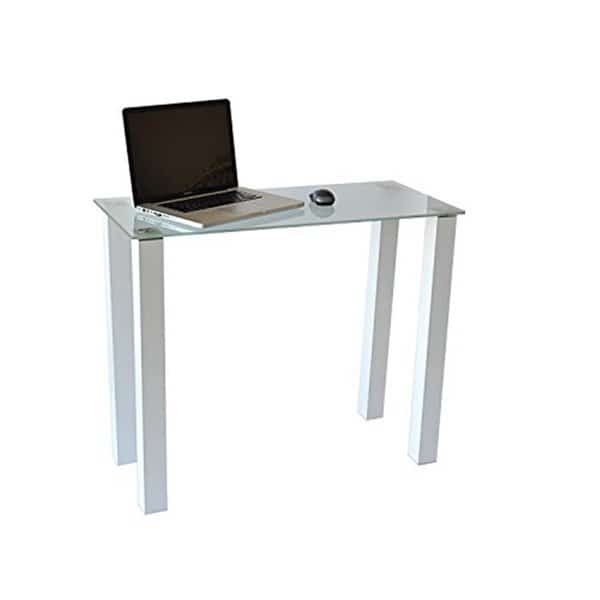 Gloss White Utility Desk or Utility Stand with Frosted Tempered Glass, Doba-Bnt, Mfr#: SA2647959