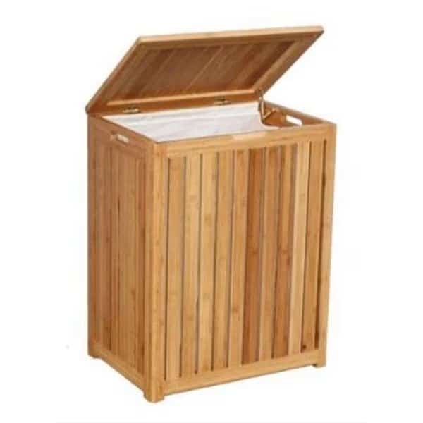 Oceanstar Design BRH1248 Spa-Style Bamboo Laundry Hamper