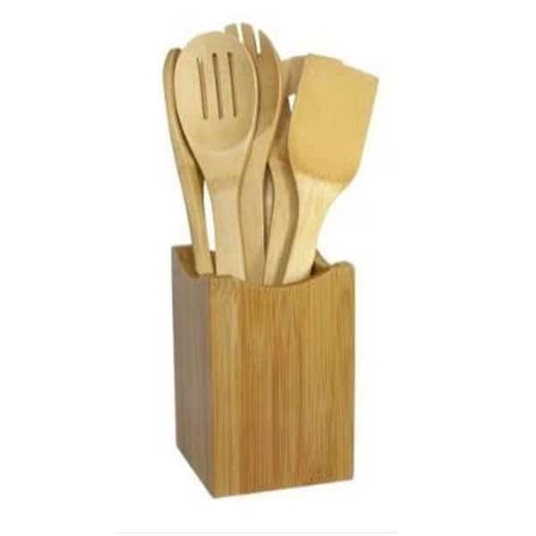 Oceanstar Design KT1279 7-Piece Bamboo Cooking Utensil Set