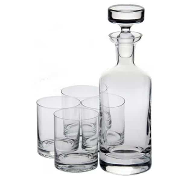 Ravenscraft Crystal W6826 Crystal Wellington Double Old Fashioned Set- Set of 5