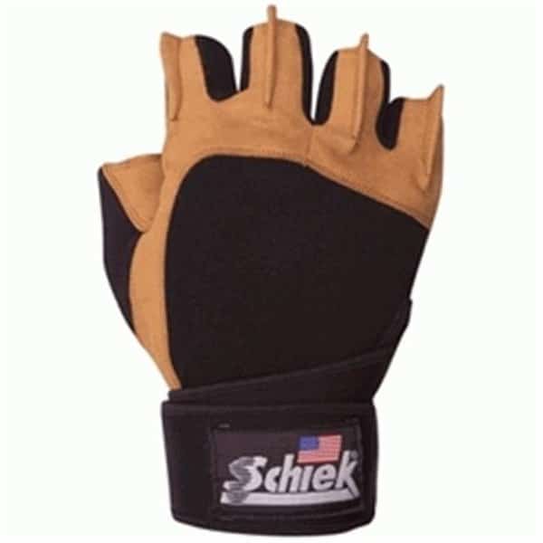 Schiek Sports 425 Power Gel Lifting Glove with Wrist Wraps XS