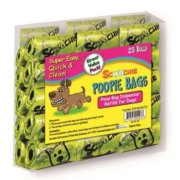 Schoochie Pet 403 Roll Super Value Poop Bags - 25 Pack