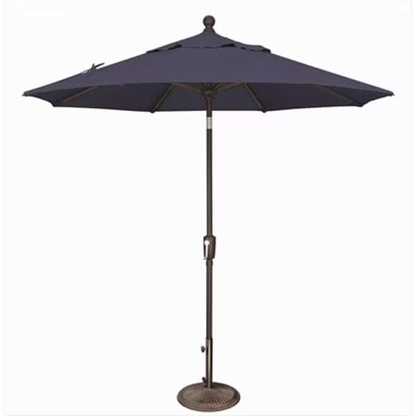 7.5 ft. Octagon Push Button Tilt Market Umbrella Navy