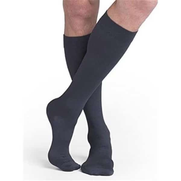 Sigvaris Midtown Microfiber 821CMSM93 15-20 mmHg Closed Toe Mens Calf; Medium; Short - Steel Grey