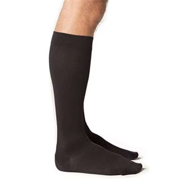 Sigvaris Midtown Microfiber 821CXSM99 15-20 mmHg Closed Toe Mens Calf; Extra Large; Short - Black