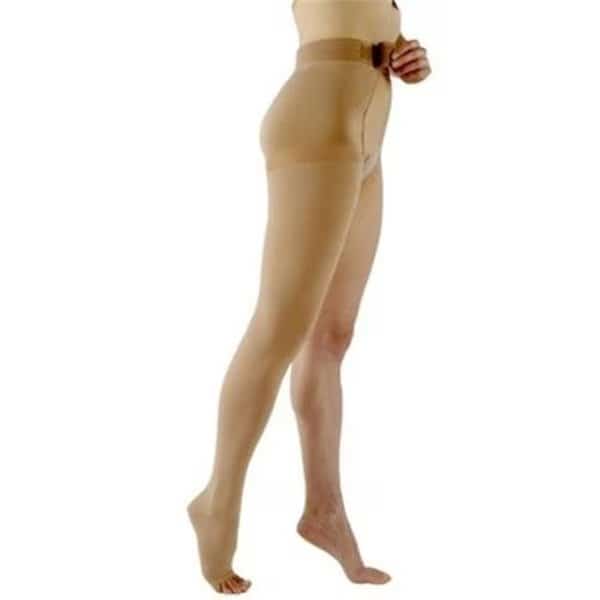Sigvaris Natural Rubber 504WS4O77-R 40-50 Mm.Hg Full Long S4 Thigh High With Waist Attachment; Beige