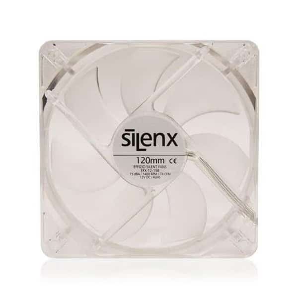 SilenX EFX-12-15B 120 mm. 15DBA Led Fluid Dynamic Bearing Fan; Blue