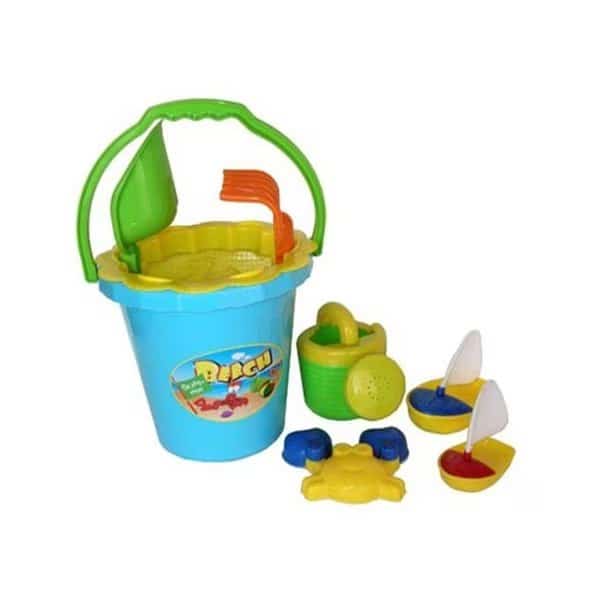 Sunshine Trading BT-42 Bucket Sand Toy - 8 Piece Set