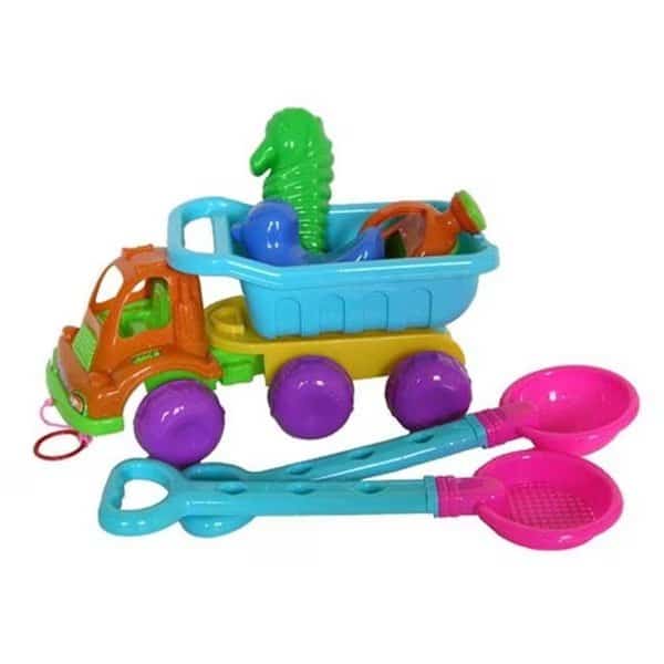 Sunshine Trading YS-1214 Dump Truck Sand Toy - 7 Piece Set