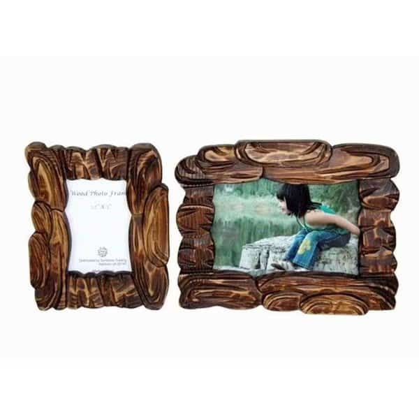 Sunshine Trading ST-17-5 Handmade Wood Photo Frame - 3.5 x 5 Inch