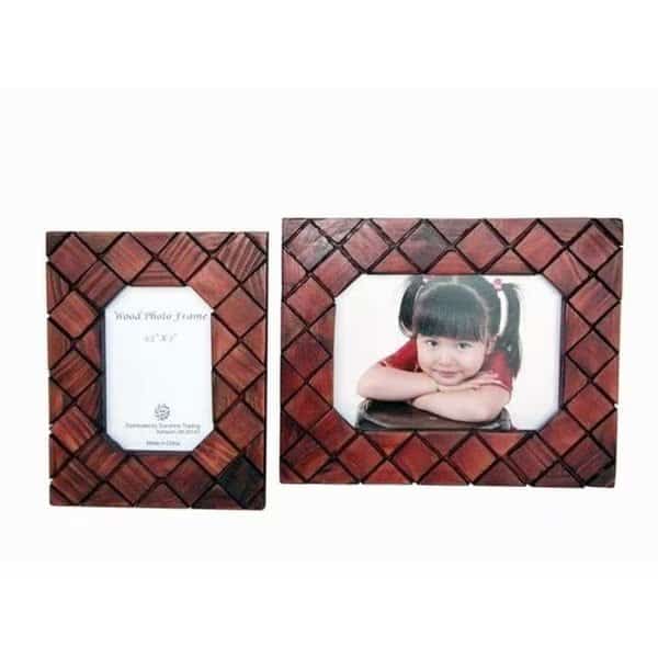 Sunshine Trading ST-20-5 Handmade Wood Photo Frame - 3.5 x 5 Inch