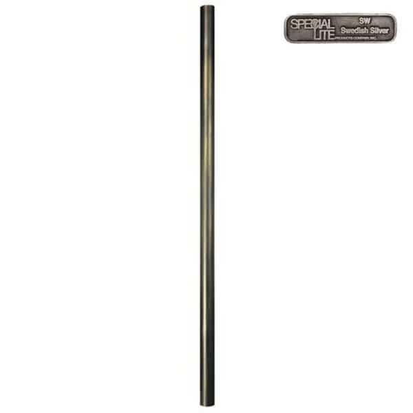 7 Ft. Smooth Aluminum Direct Burial Post-Swedish Silver