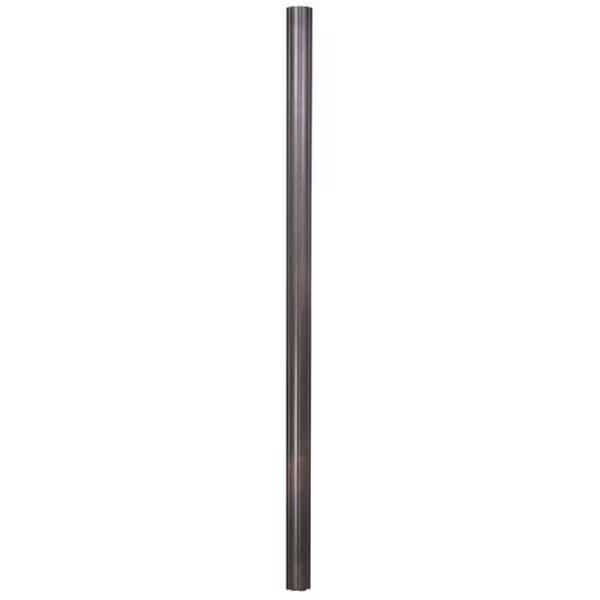 Direct Burial Posts MP-407-CP 7 ft. Fluted Aluminum Direct Burial Post-Copper