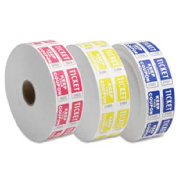 Sparco Products SPR99210 Ticket Roll- Double w-Coupon- 2000-RL- White