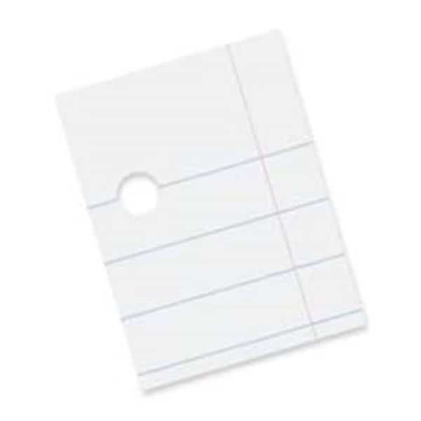 Pacon Corporation PAC2402 Composition Paper- 3HP- .38in. Ruling- 8-.50in.x11in.- 500-RM- White