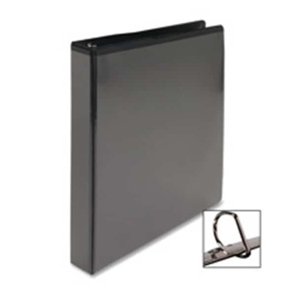 D-Ring View Binder- 3in. Capacity- 11x8-.50in.- Black