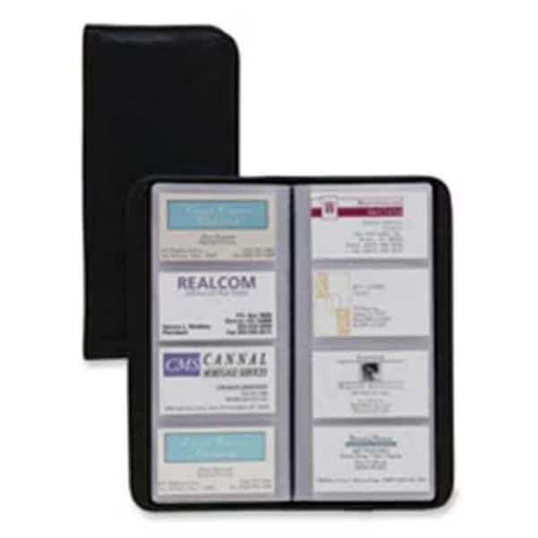 Cardinal Brands- Inc CRD34422 Busn Card File- Non-Glr- 96-Card Cap- 4-.25in.x.50in.x10-.38in.- BK