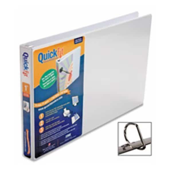 Stride- Inc. STW94010 Ledger Binder- D-Ring- 1in. Capacity- 11-.50in.x19in.- White