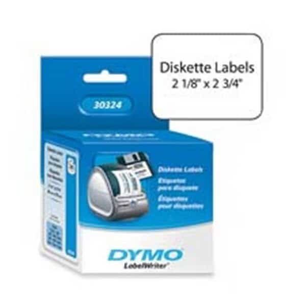 Dymo Corporation DYM30324 Diskette Labels- 2-.13in.x2-.75in.- White