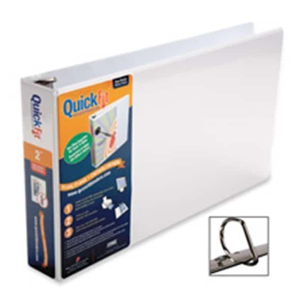 Stride- Inc. STW94030 Ledger Binder- D-Ring- 2in. Capacity- 11-.50in.x20in.- White