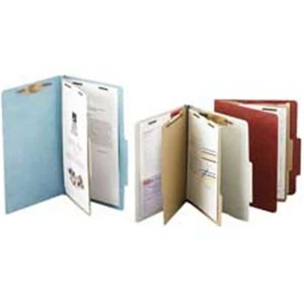 Acco Brands- Inc.  Classification Folders- 2in. Exp- Legal- 1 Partition- Earth Red