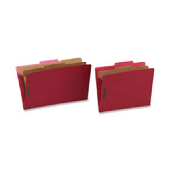 Classification Folders- 1 Divider- Letter- Red
