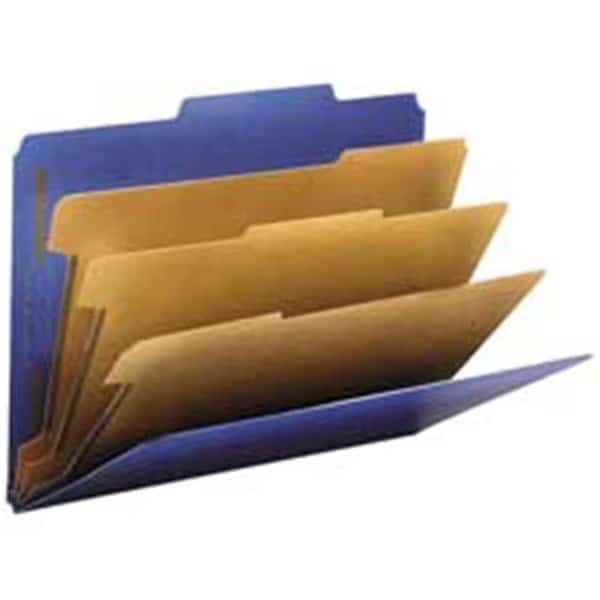 Classification Folders- 3 Dividers- Letter- Blue