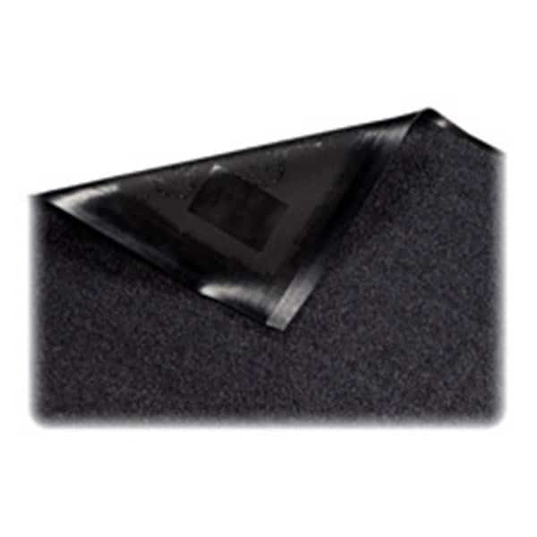 Indoor Mat- Nylon Carpet- Rubber Back- 3ft.x5ft.- Black