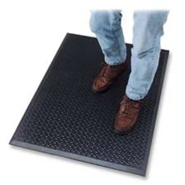 Anti Fatigue Mat- Beveled Edge- 3ft.x5ft.- Black