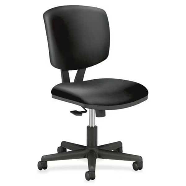 The HON COMPANY HON5703SB11T Task Chair  Synchro  25.75 in. x 25.75 in. x 40 in.  Leather- Black